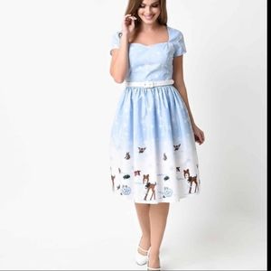 Hell Bunny Winter Wonderland dress L